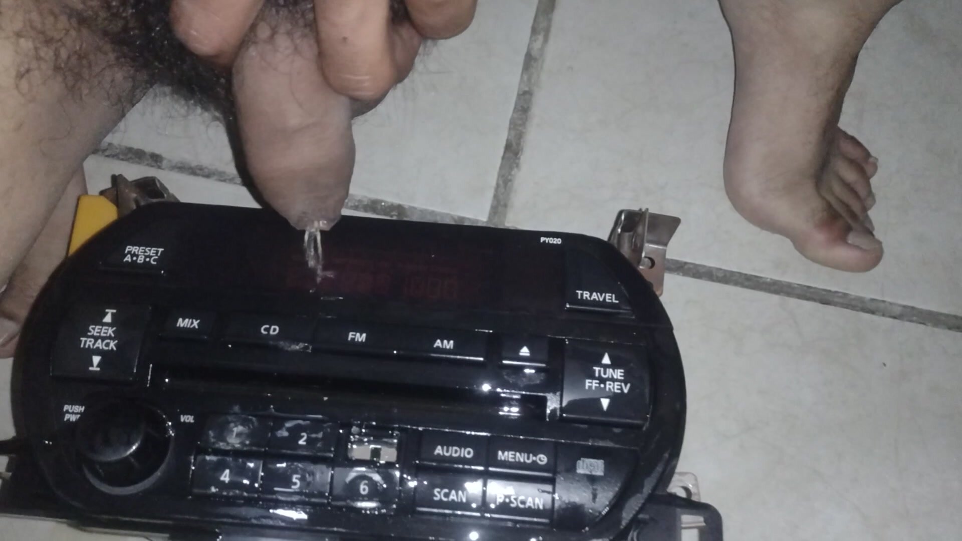 Car stereo soaked in teenager's piss