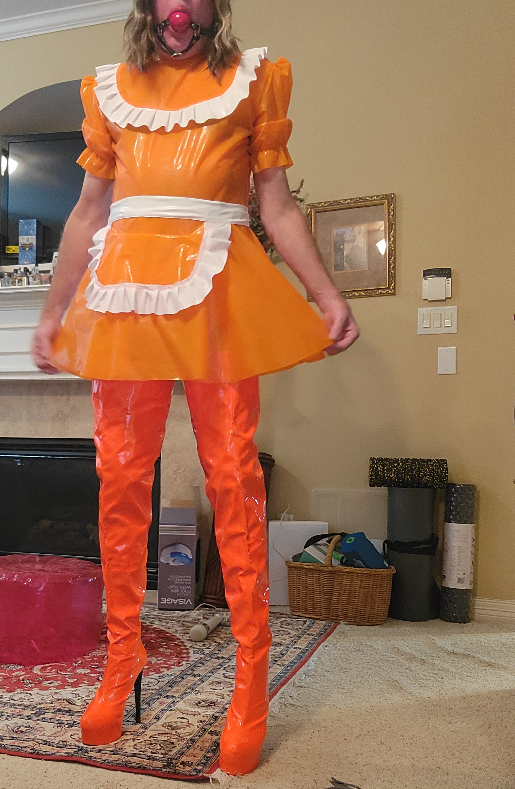 Orange PVC Sissy