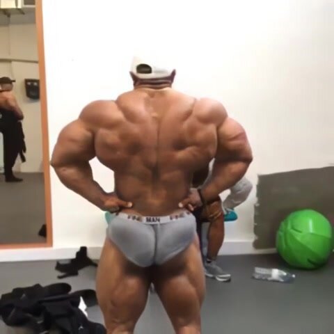 Massive muscled back and ass