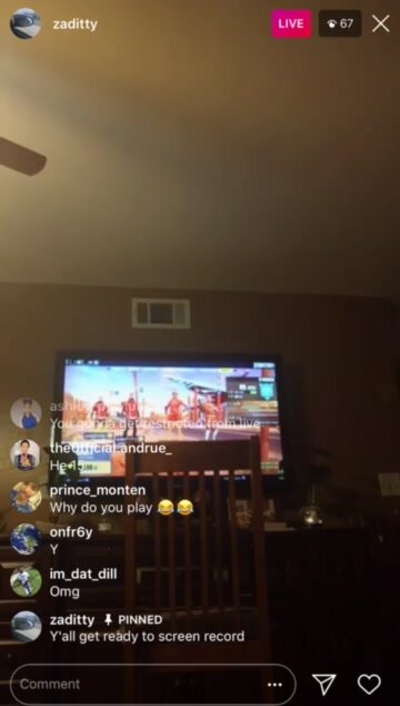 Young Guy Flashes his Insta Live(LONGER VIDEO)