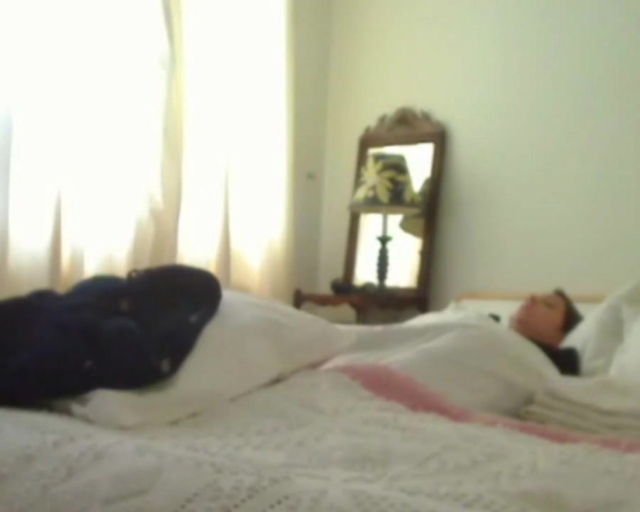 Caught wife masturbating in bed - video 2