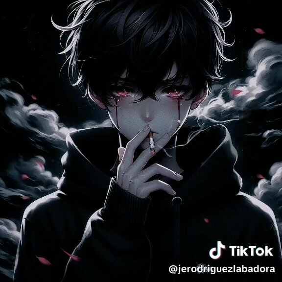 hot anime boy smoking