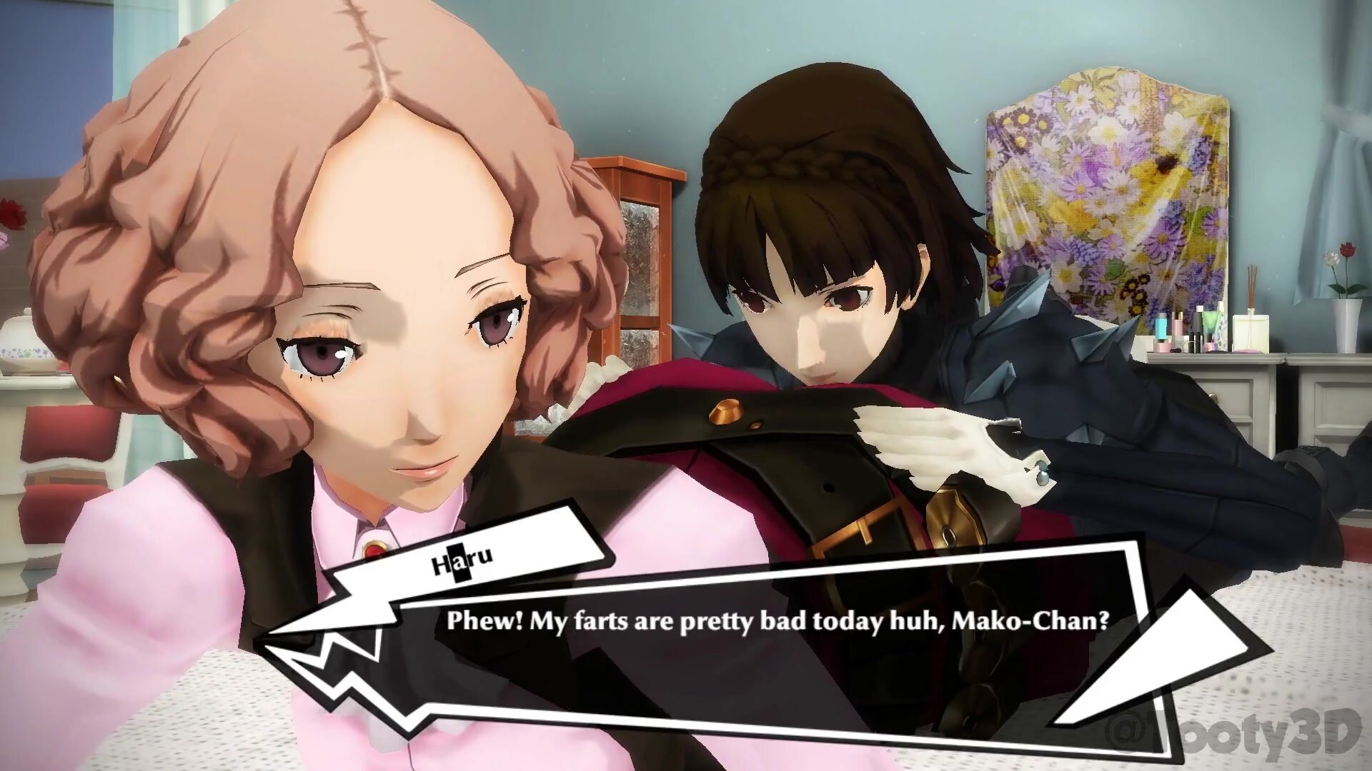 (Persona Farts) Haru and ...'s Fart Eating Session