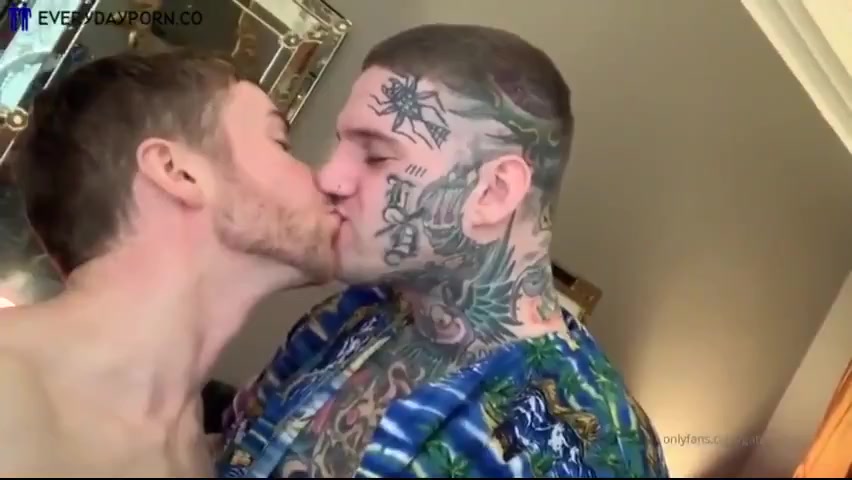 TATTOED GUYS SUCKED BY FRIEND