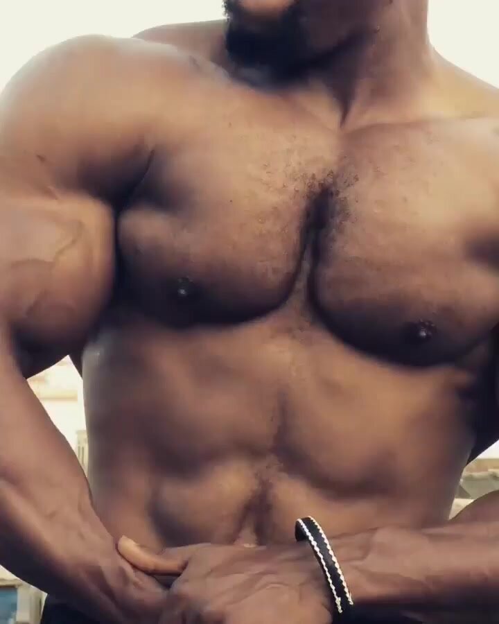 Black African male and his muscles 2