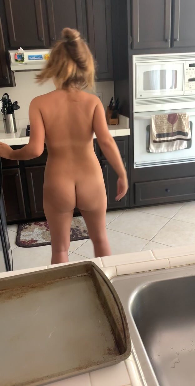 Butt ass naked girl