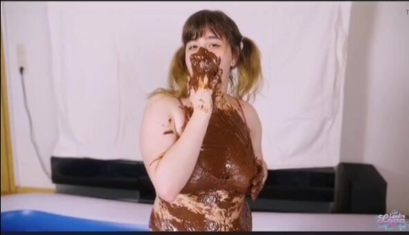 Playing in chocolate