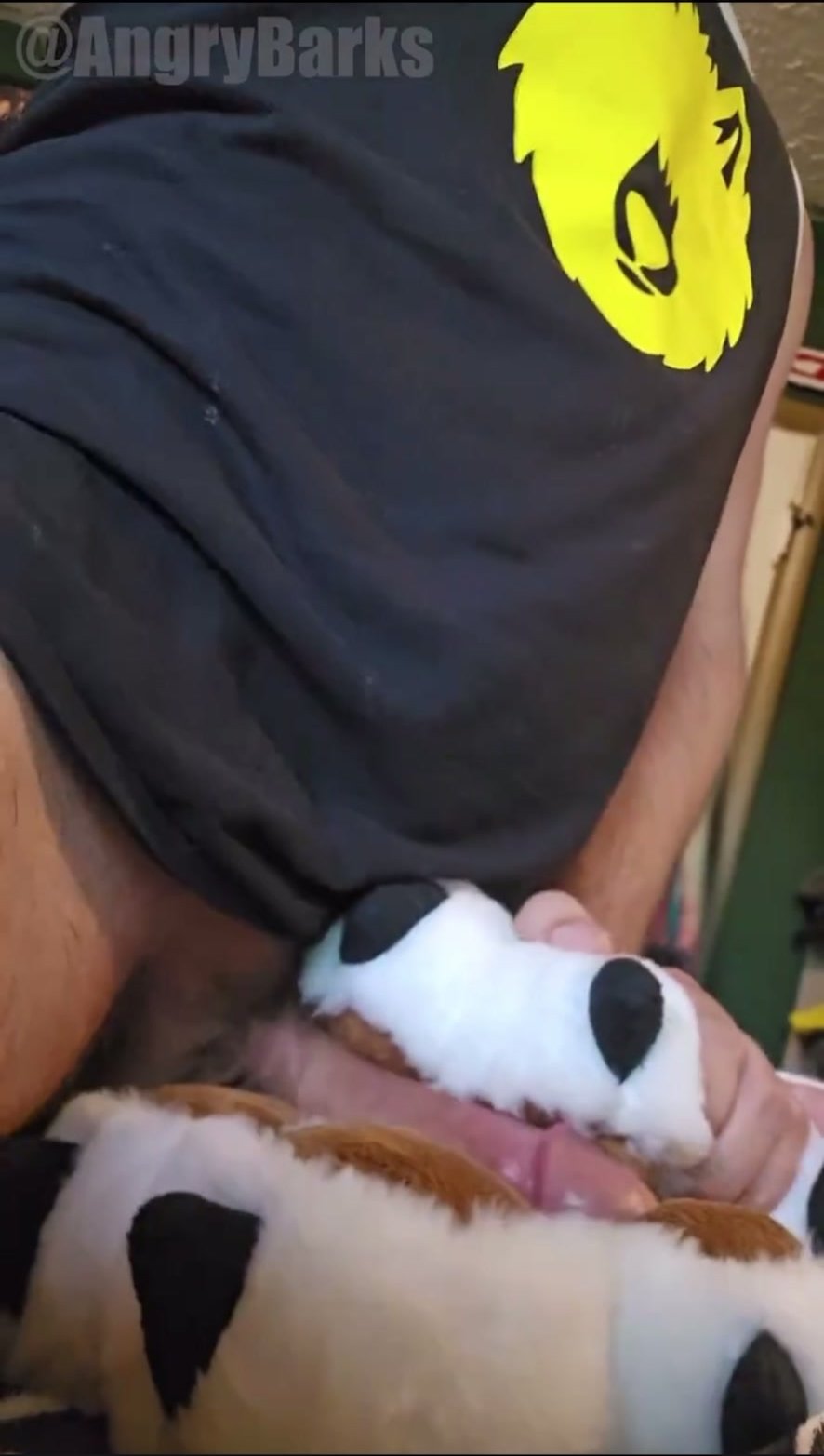 Cum from fucking fursuit feet paws