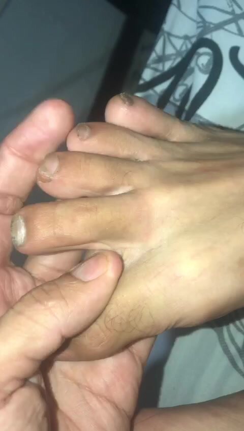 Young  dirty latino toe spreading I