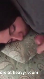 Cum on sleeping girl - video 2