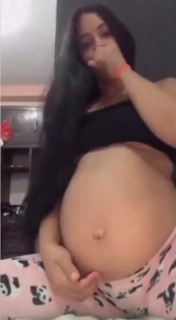 Latina huge belly