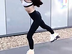 Beautiful girl skating