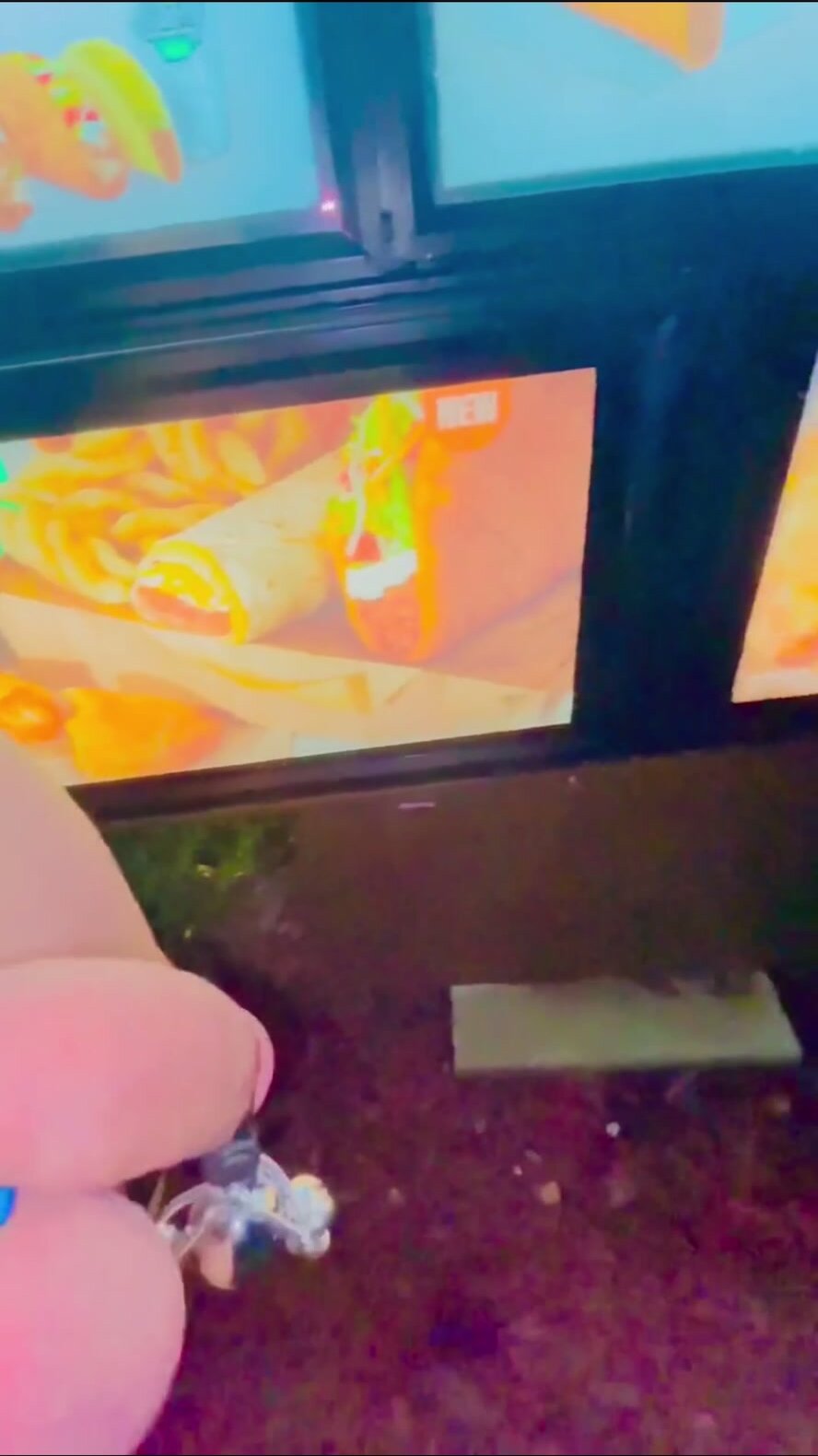 Weighted Cock and Balls in Drive-Thru