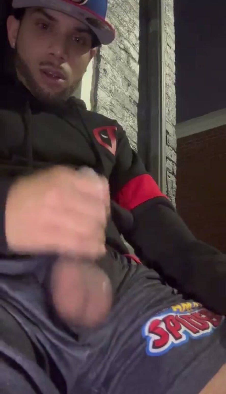 Small Cock Exposed At Night