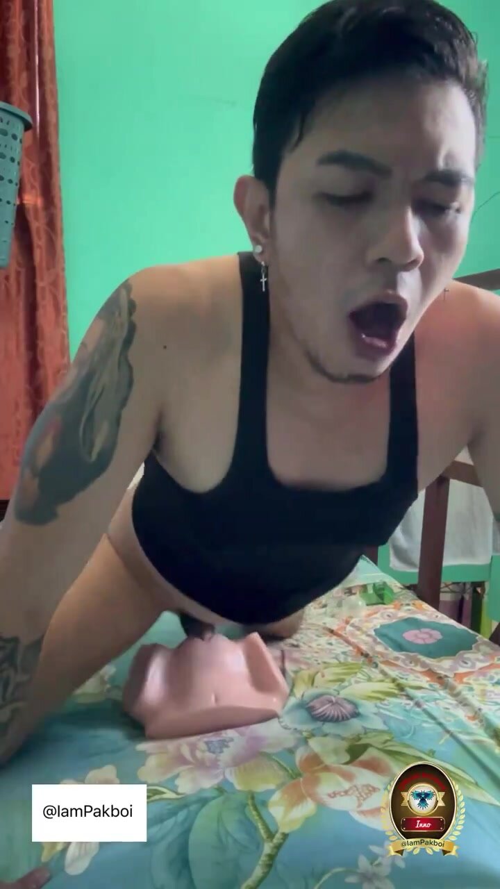 Asian Fucking his Toy
