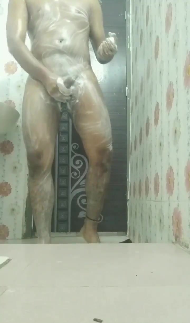 Indian daddy in bathroom