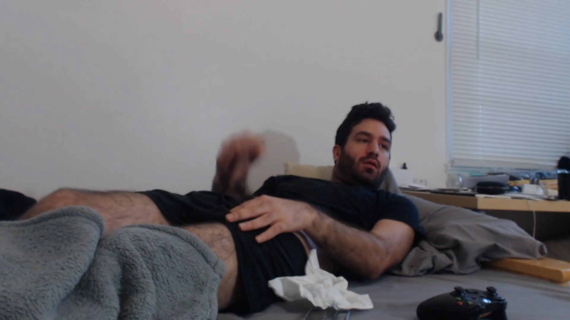 hairy guy jerks and cums 3