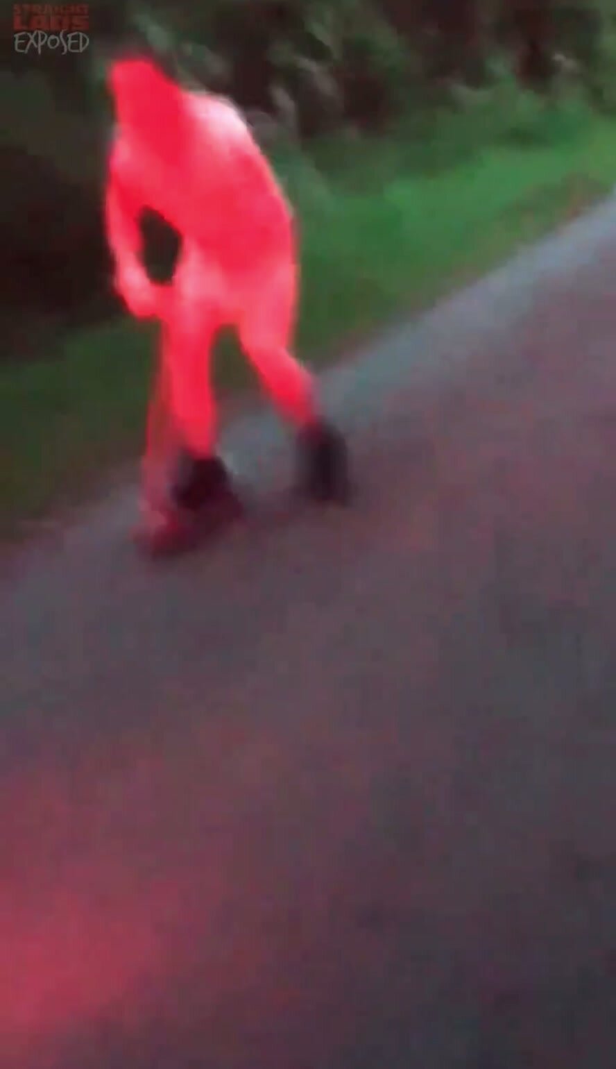 Naked on scooter