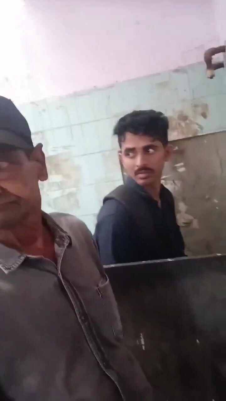 Horny men at public toilet
