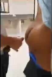 Pigs fucking in public bathroom