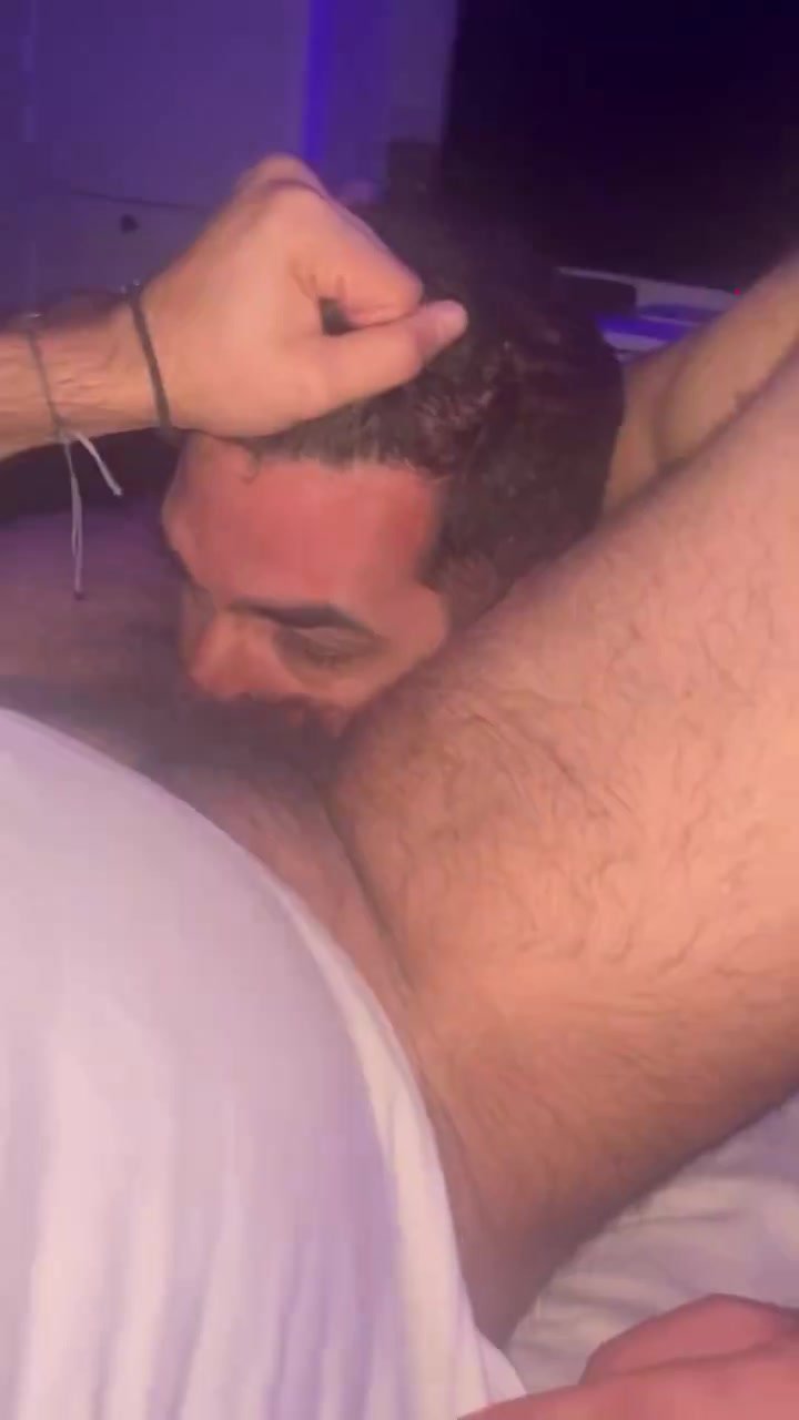 Pathetic fag gets spanked and ... to suck 2 cocks