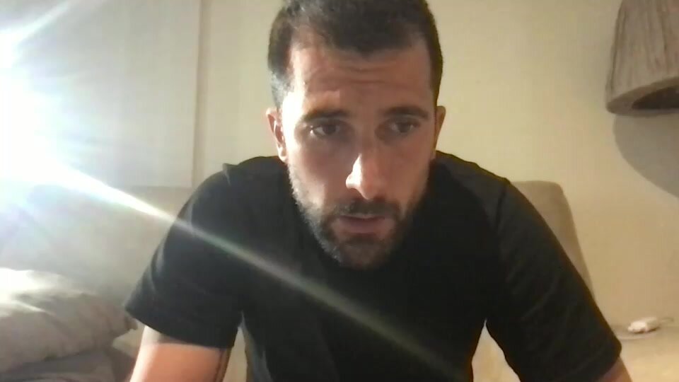 Spanish hottie jerks his cock #3