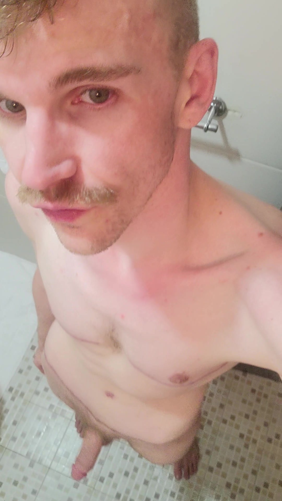 Showering off