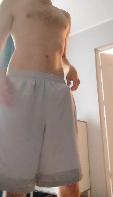 Big dick guy undresses