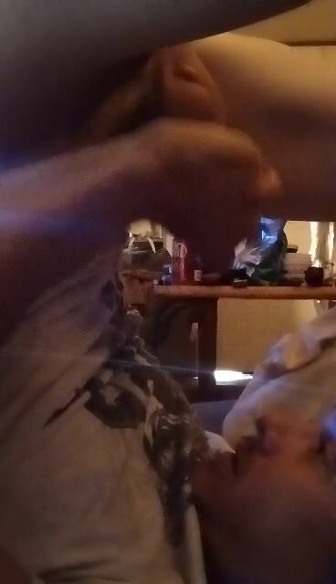 Slutty sub cums in his mouth