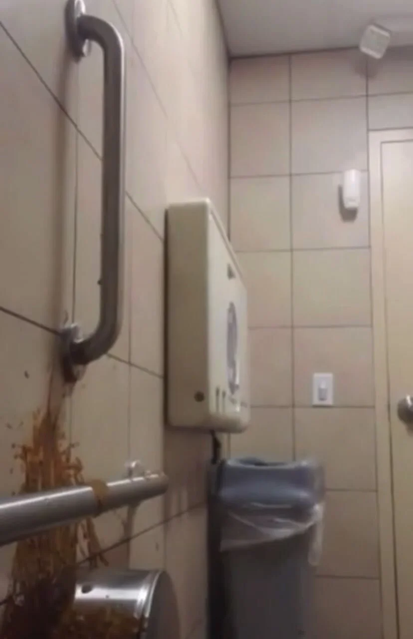 Video: Diarrhea vandalism in a public bathroom - ThisVid.com