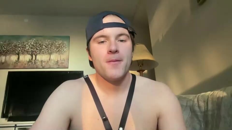 College Guy Shows Off His Ass Hole