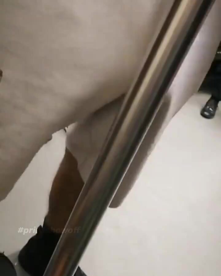 Huge Boner On The Subway