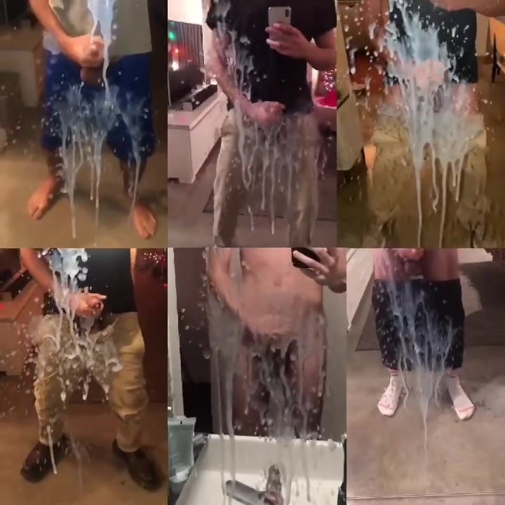 mirror cumshot cumpilation