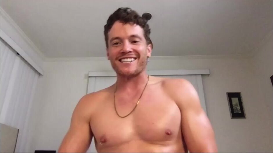 Horny Hunkster Plays With His Ass