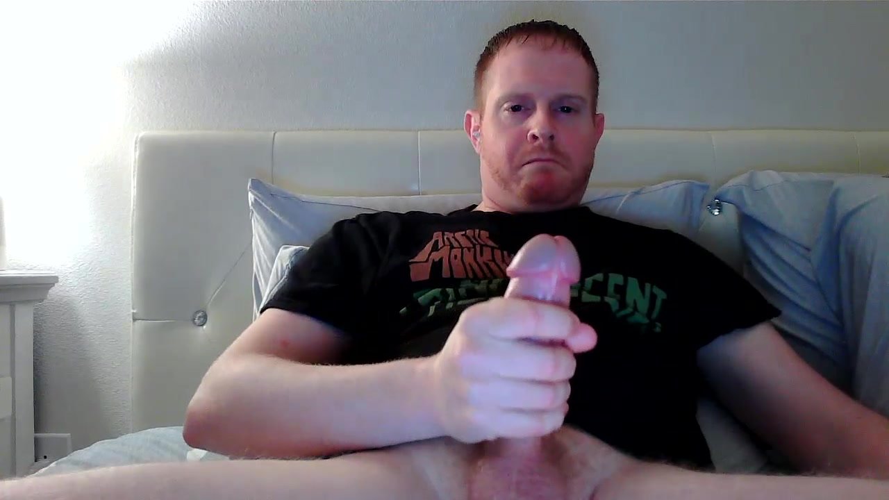 Ginger Guy Thick Cock Cums