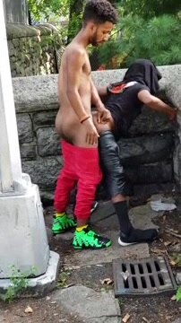 Caught fucking in a park
