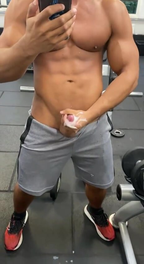 Bro having fun during workout