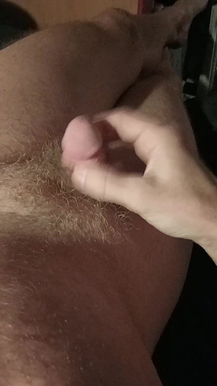 two finger tuggin my limp dick