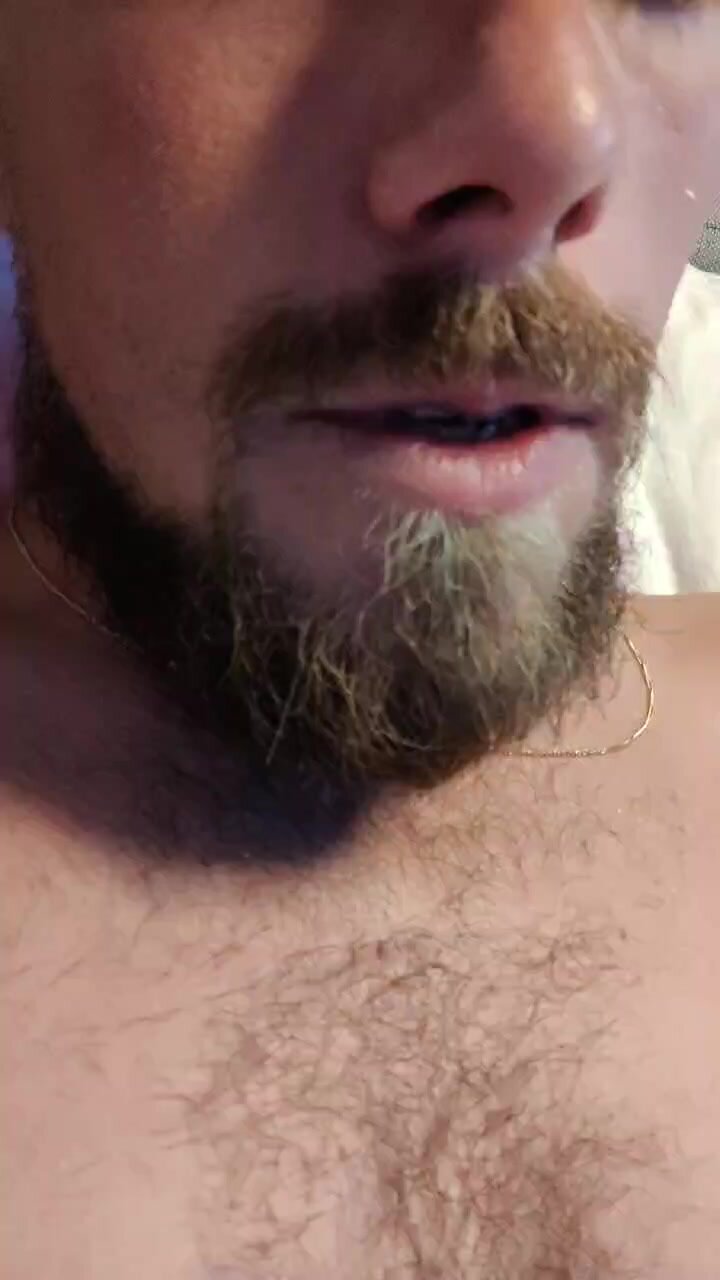 Bearded face small dick boy show