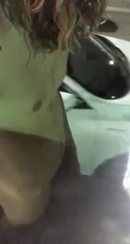 Naked in public parking lot