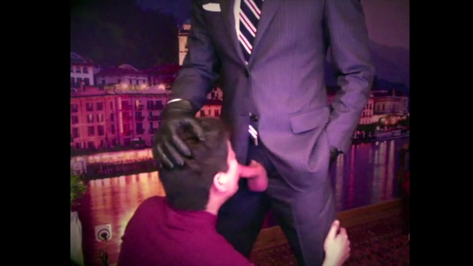 cock sucker serve straight suit hunk master