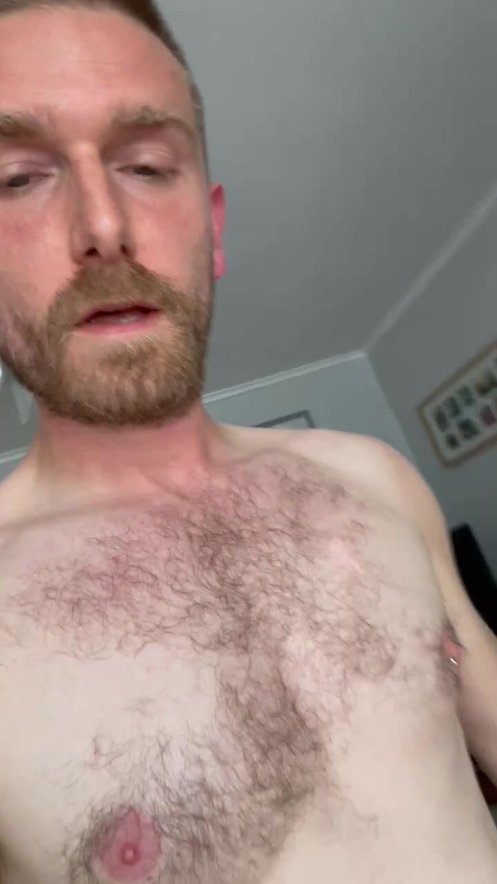 Otter walks around house naked