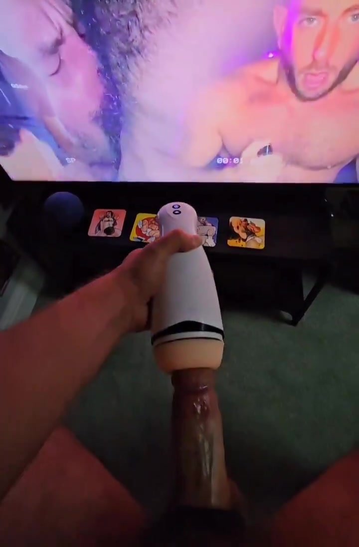 Using Fleshlight While Watching Porn