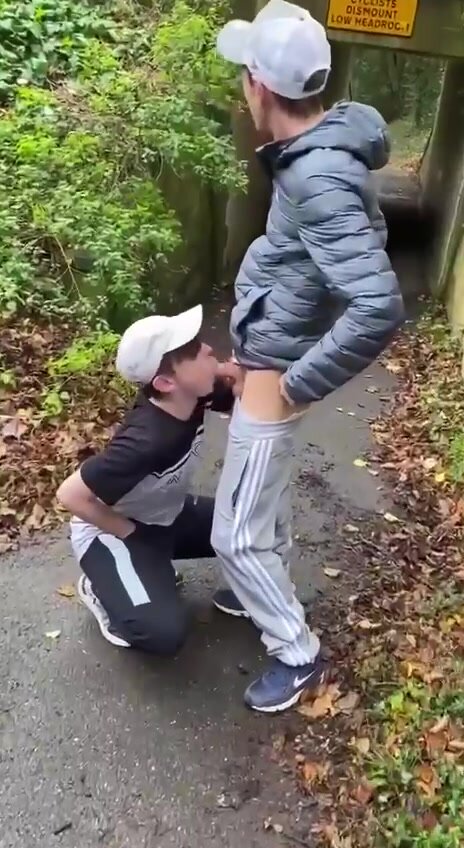 Chavs sucking dick in public