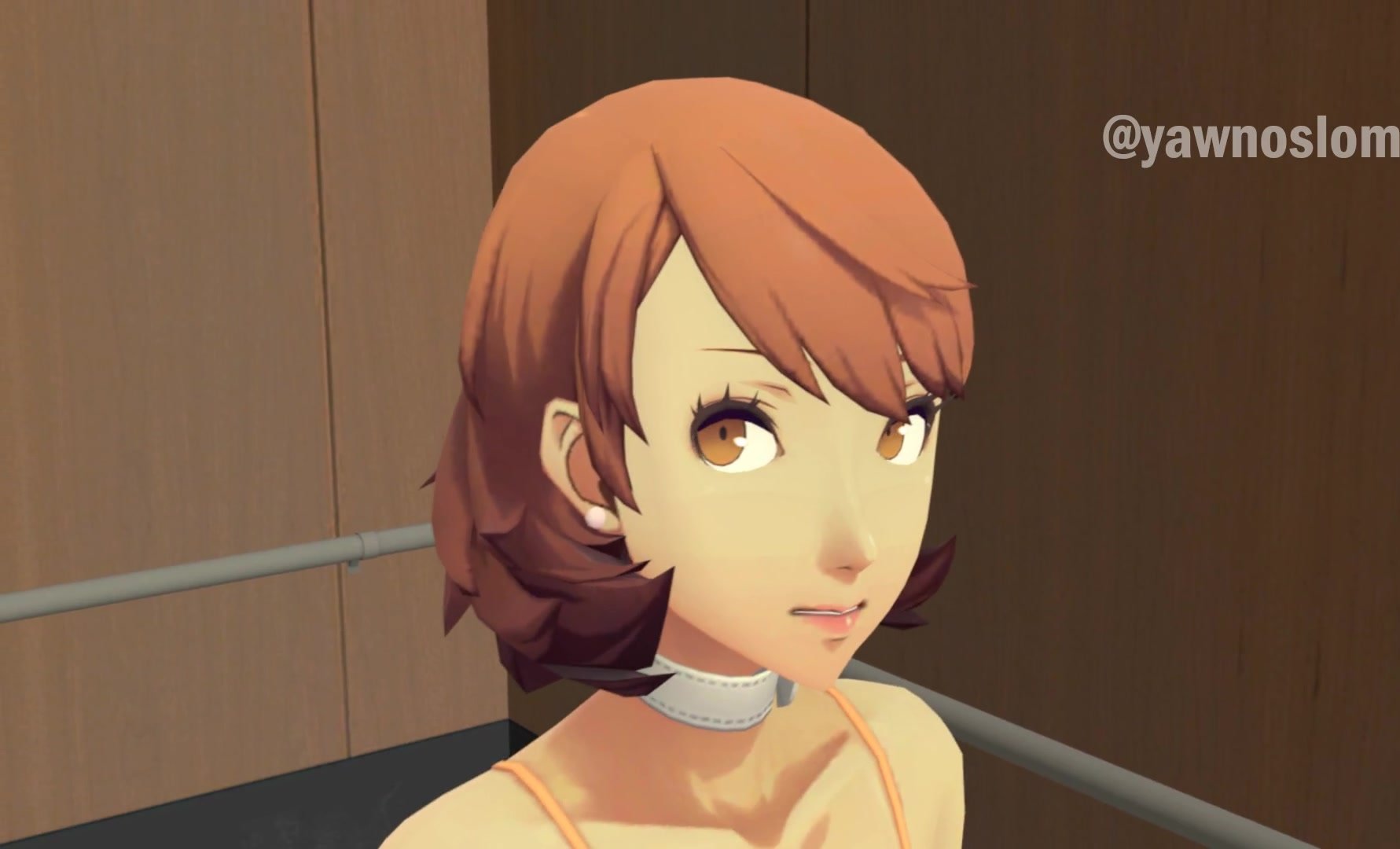 After dining out with her friend Yukari, Fuuka gets a bad case of gas while...