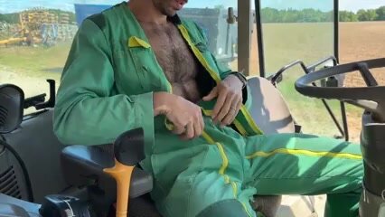 Hairy Hung Famer fucks ass raw