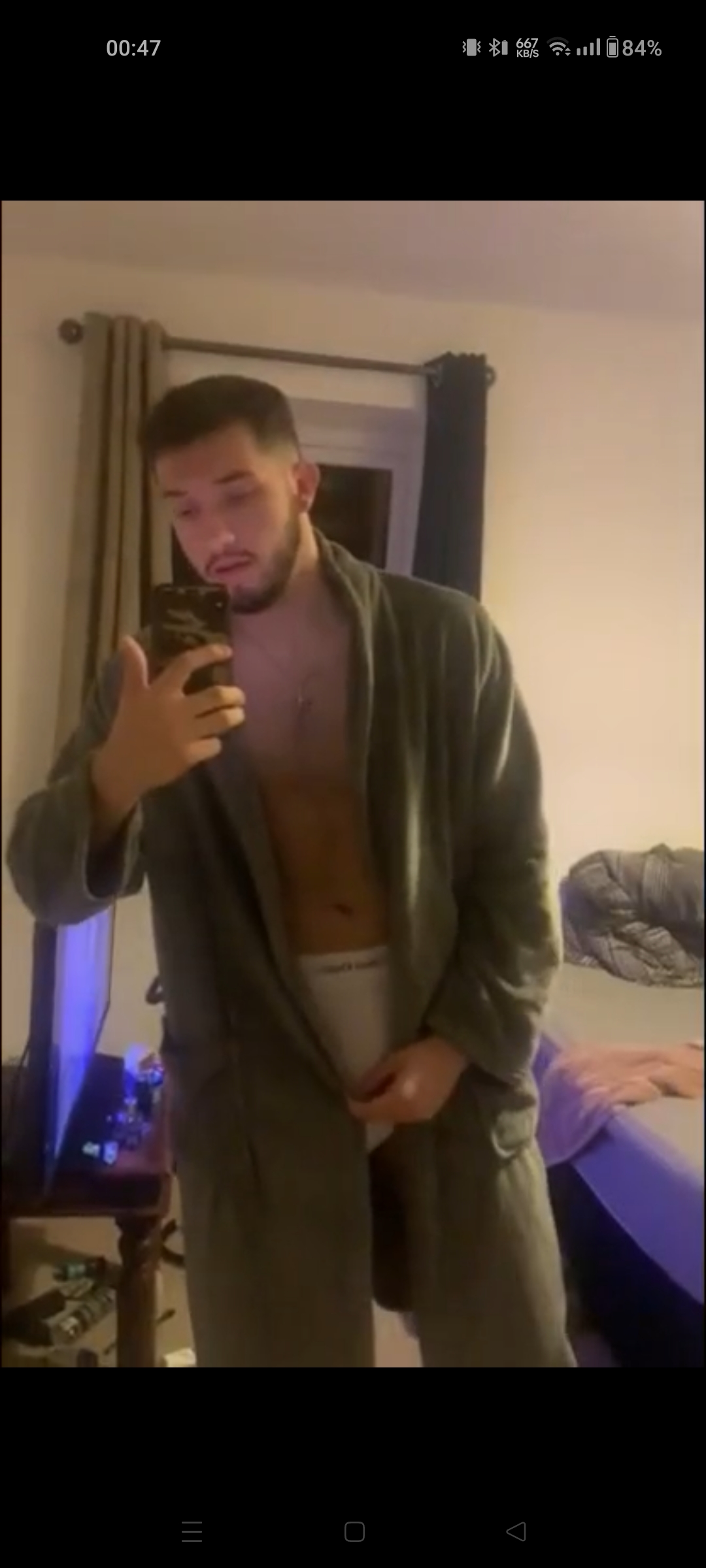 Bathrobe baddie