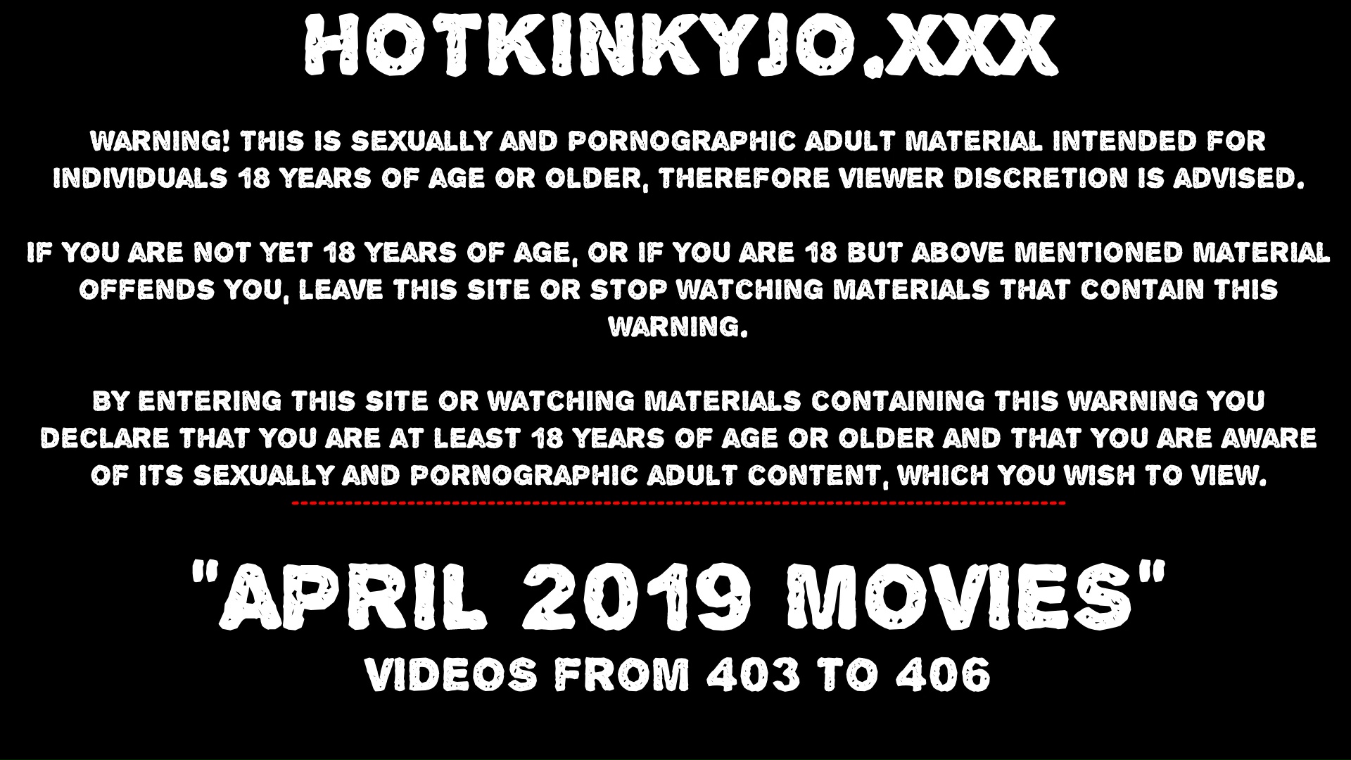 APRIL 2019 News at HOTKINKYJO site extreme anal prolapse, dildos & fisting