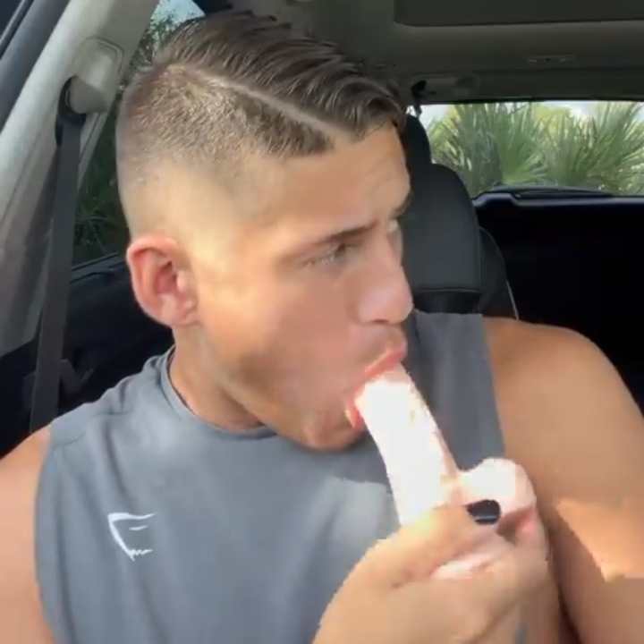 my friends is late and my dildo is in the car.