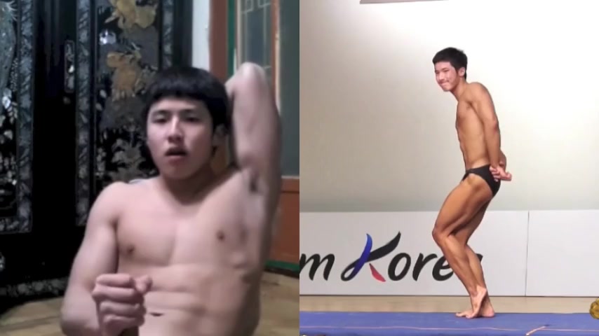 Korean Bodybuilder Jerkoff - ThisVid.com.